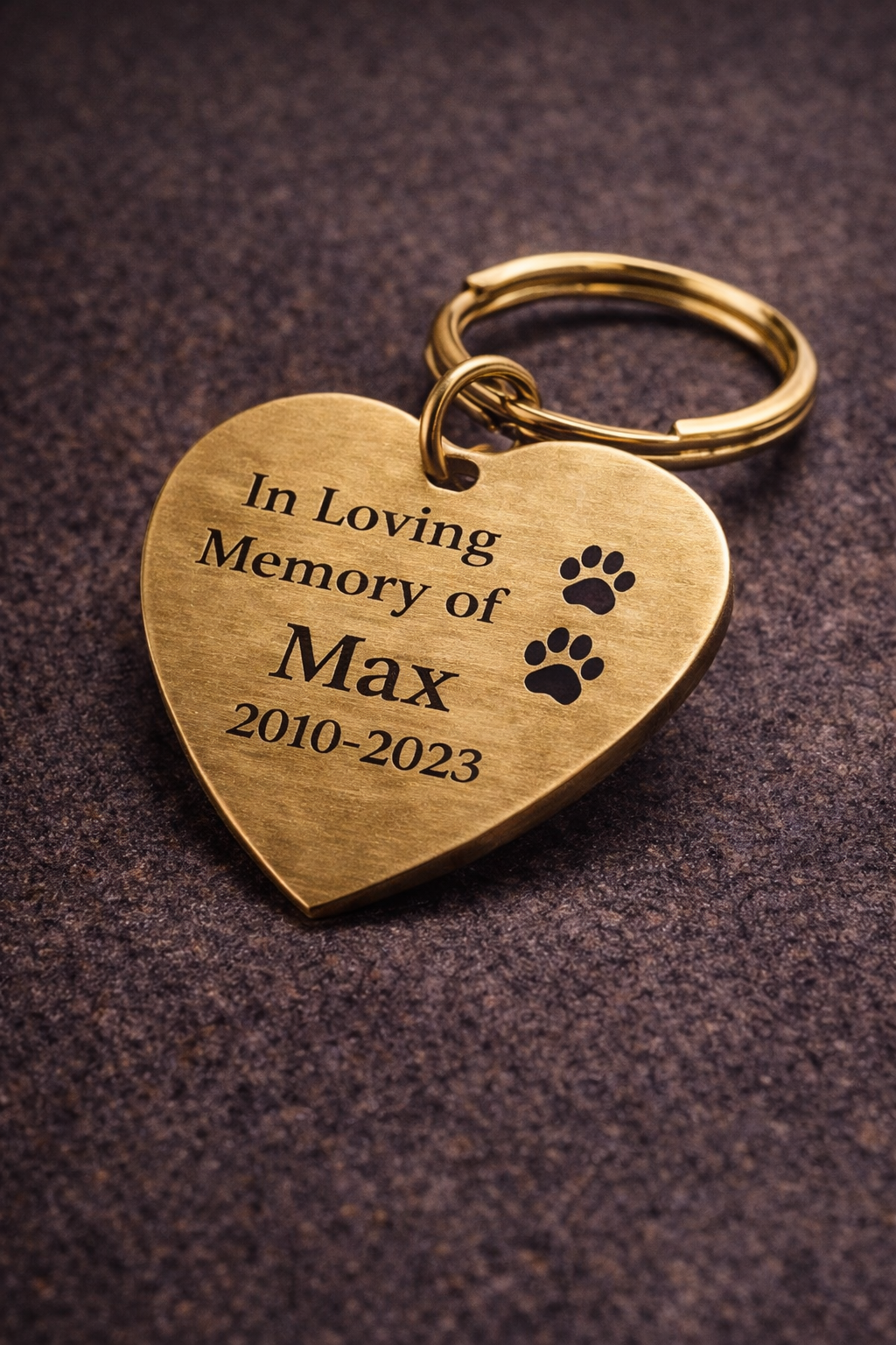 Custom Pet Photo Engraved Tag - Personalized Memorial Keepsake